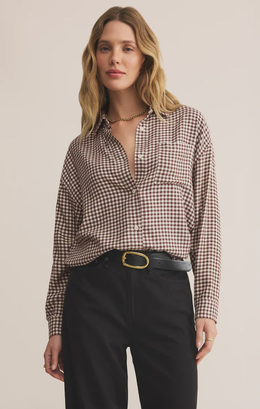 River Plaid Button Up