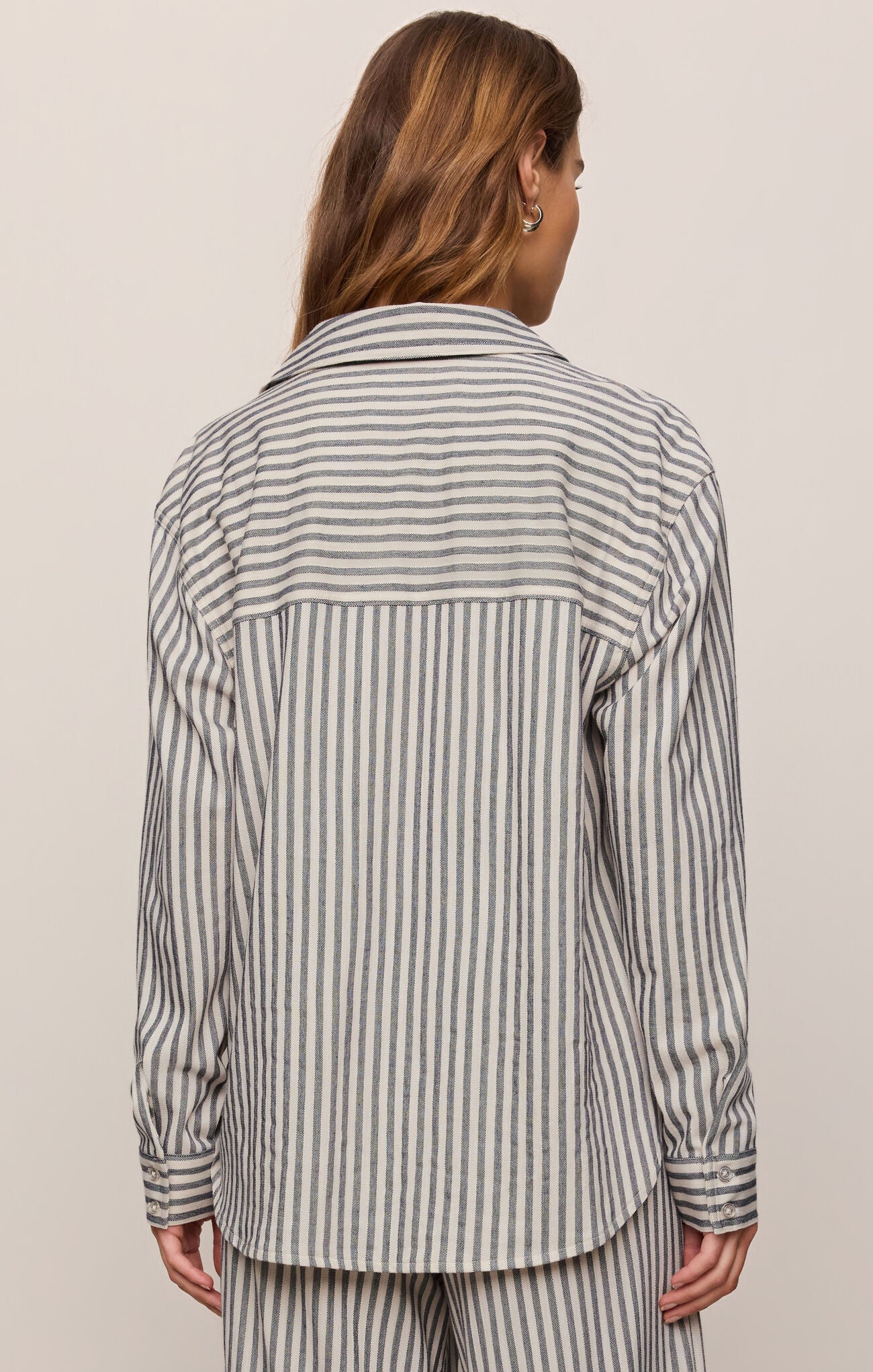 Reece Button up Stripe Top