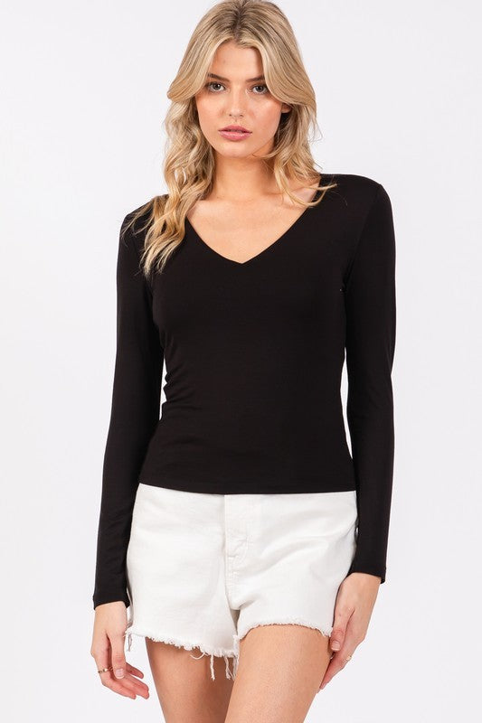 Emilie V-Neck Top