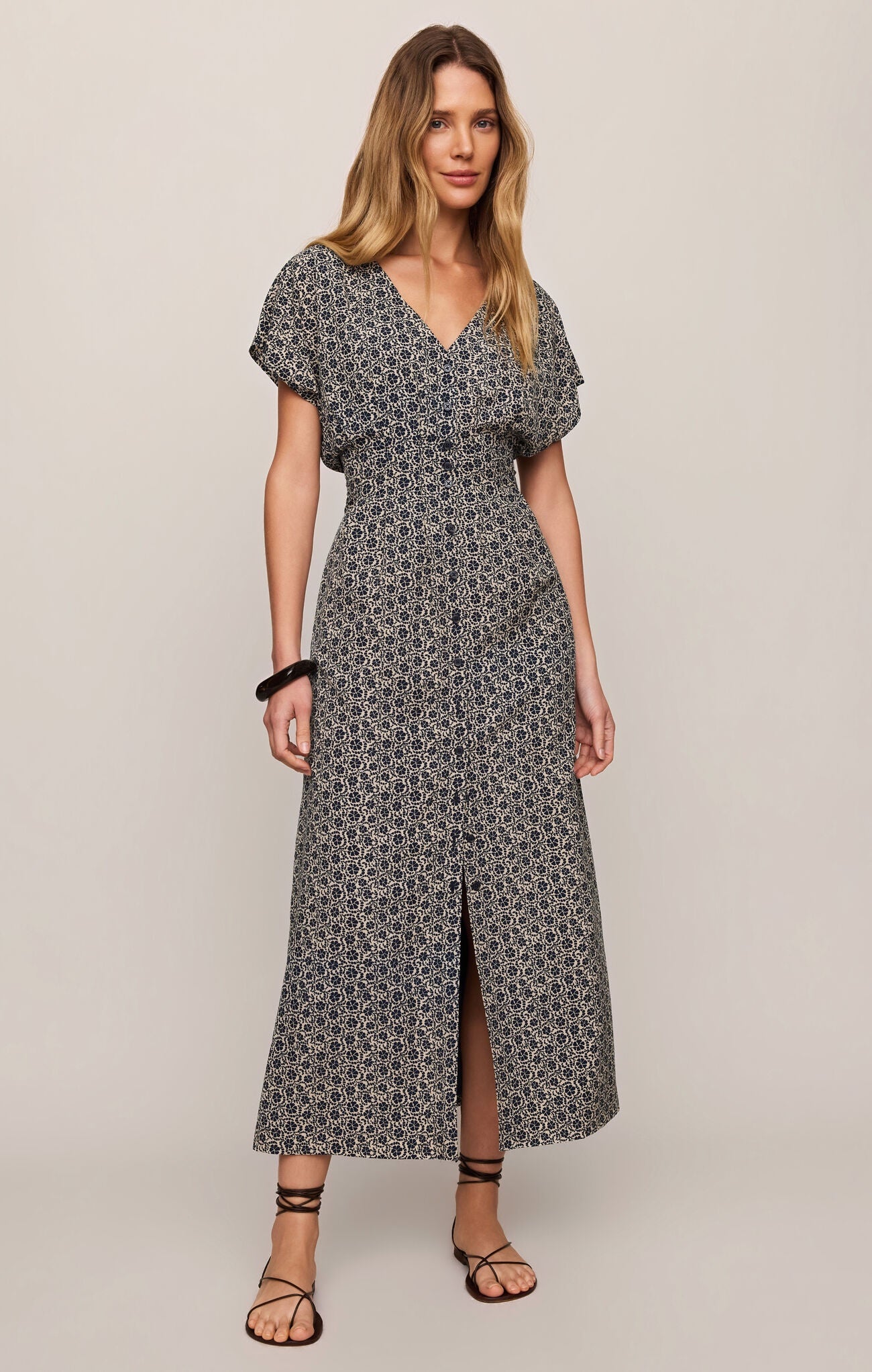 Sana Iris Floral Midi