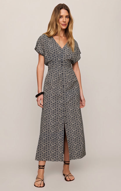 Sana Iris Floral Midi