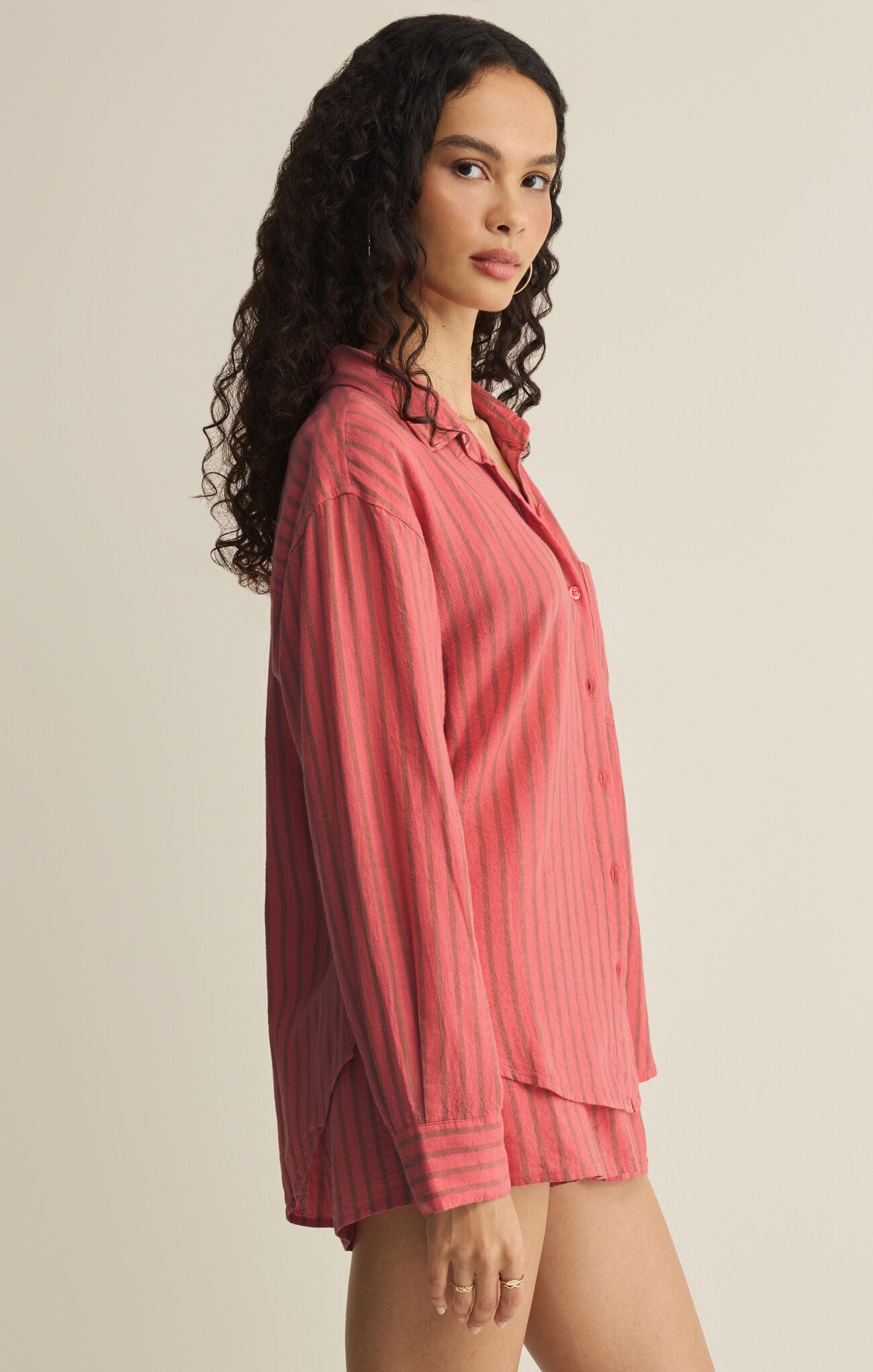 Perfect Striped Button Up