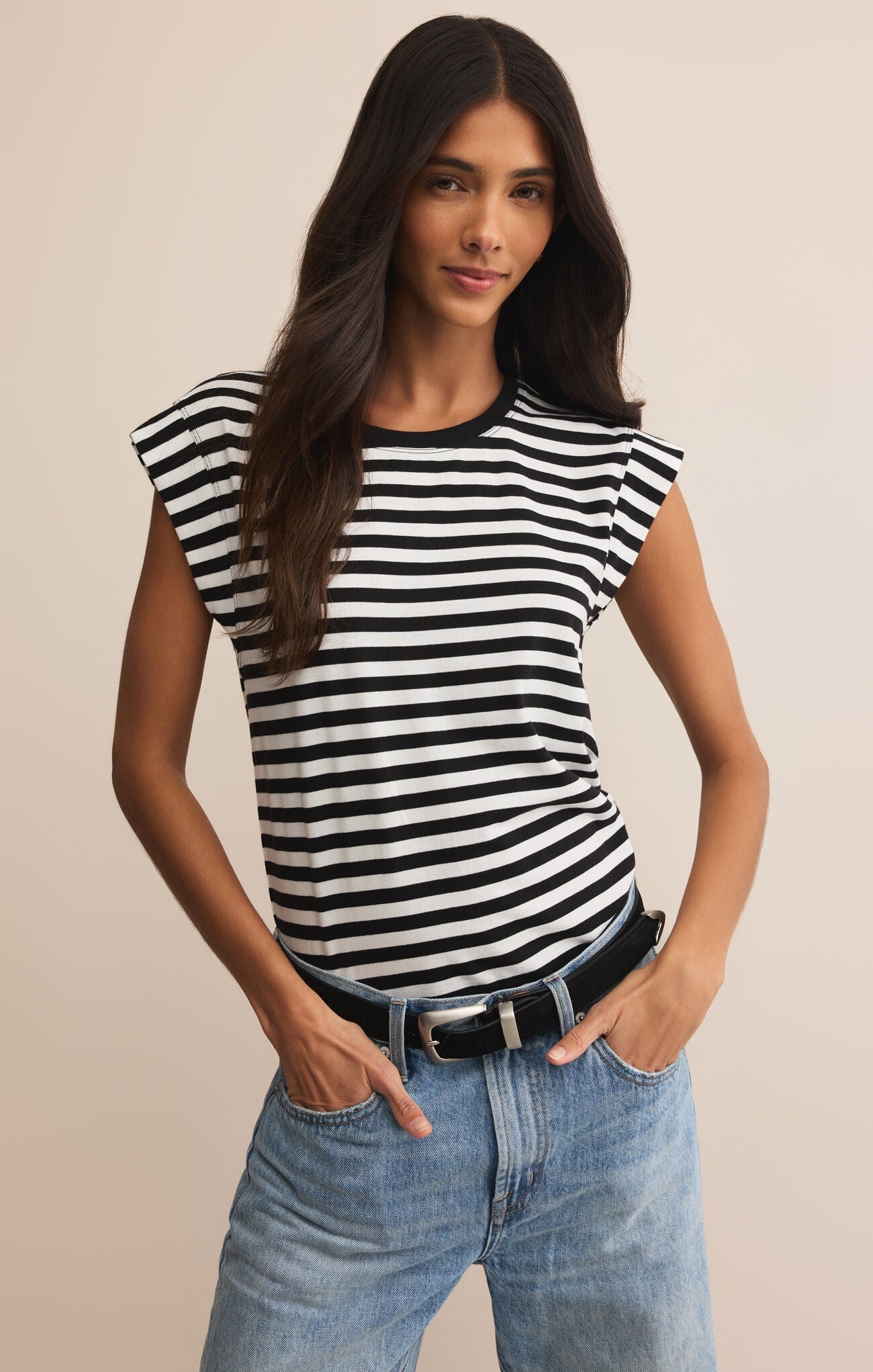 Stripe Camino Top