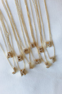 Lux Slide Initial Necklace