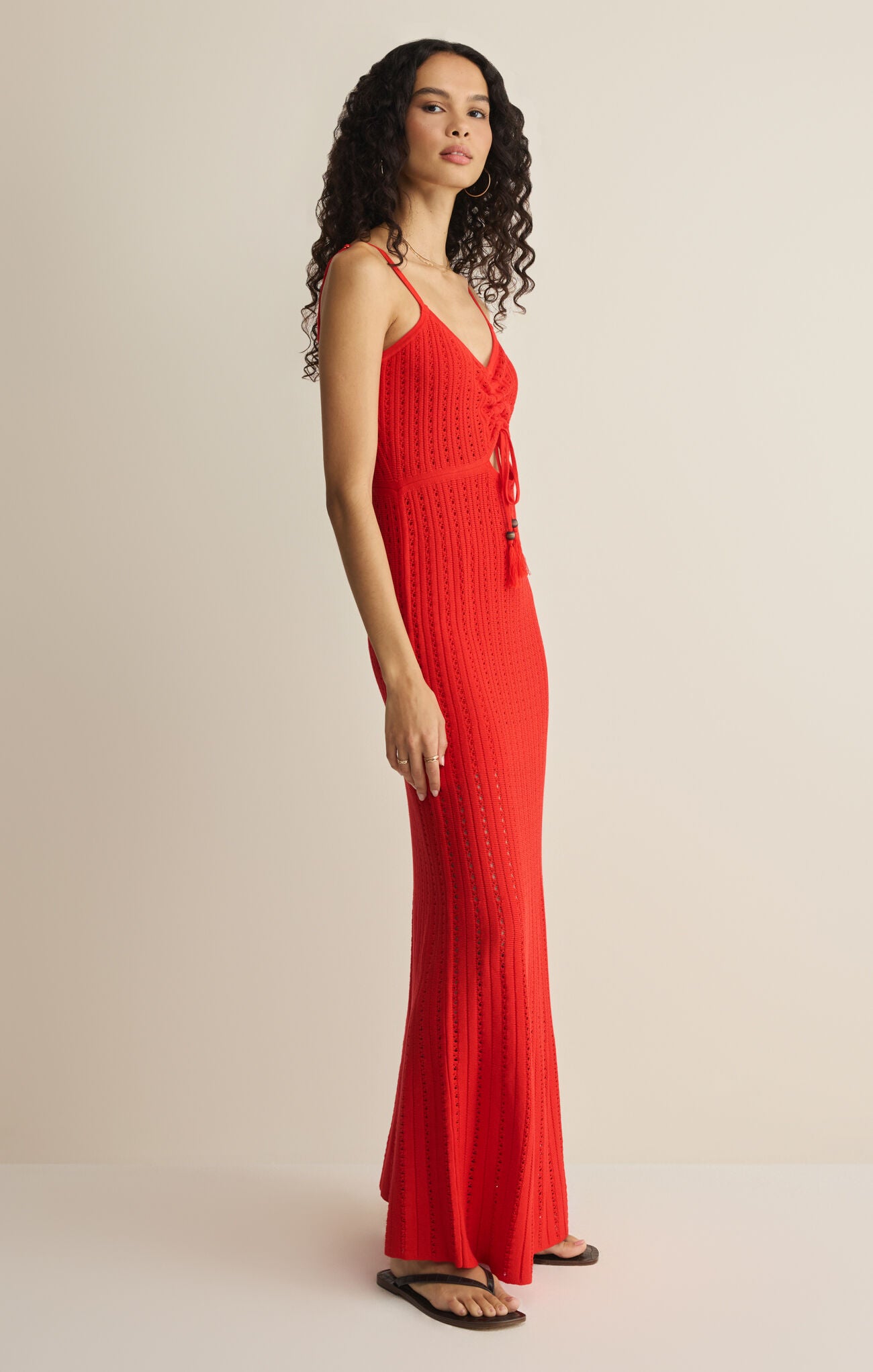 Sunda Crochet Midi Dress