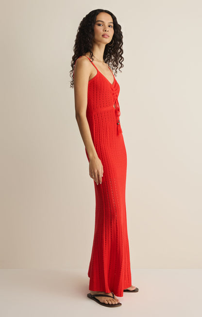 Sunda Crochet Midi Dress