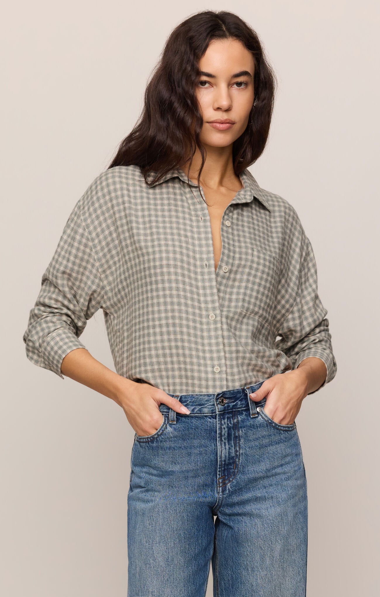 River Plaid Button Up