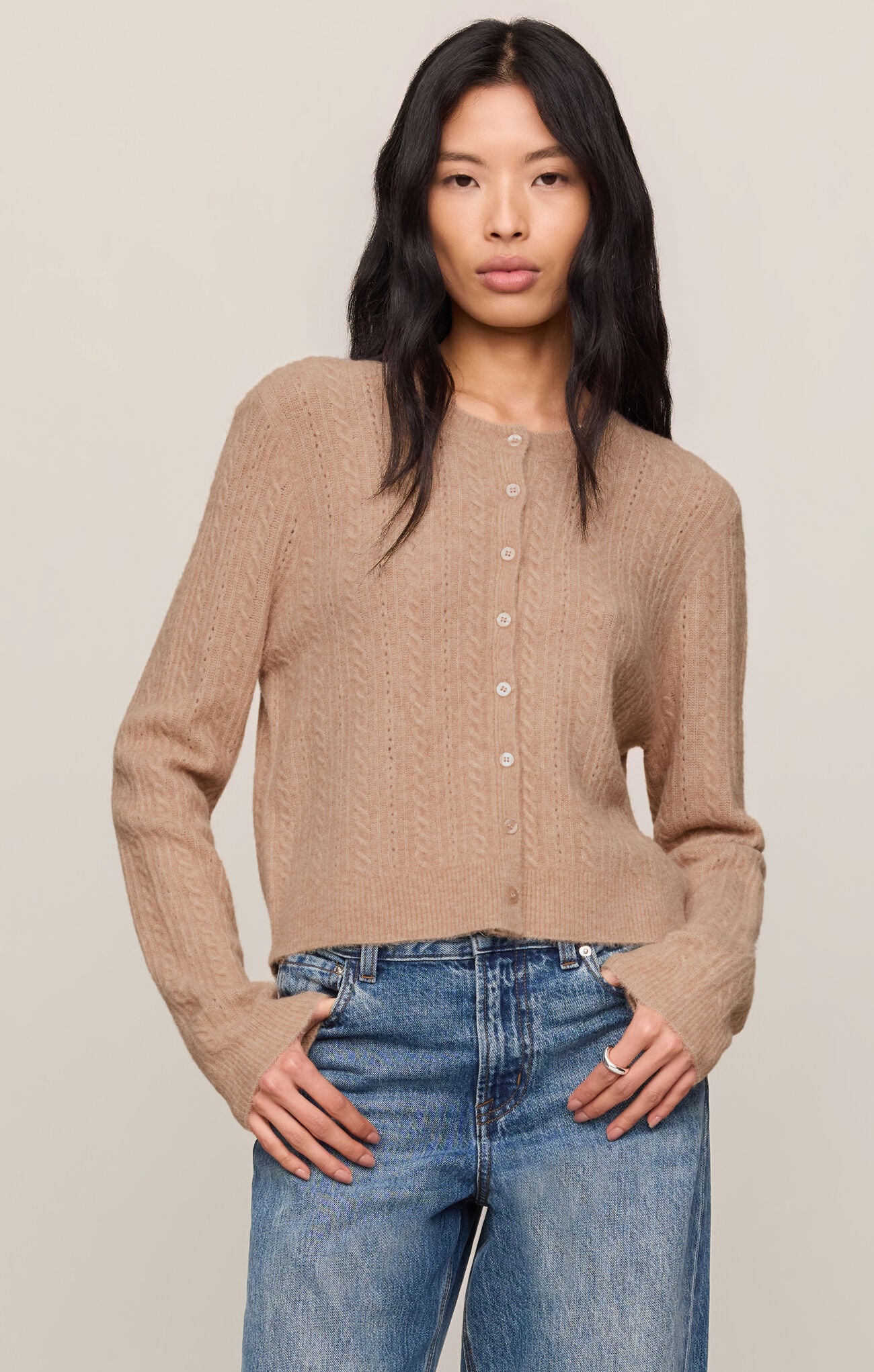 Medina Pointelle Cardigan