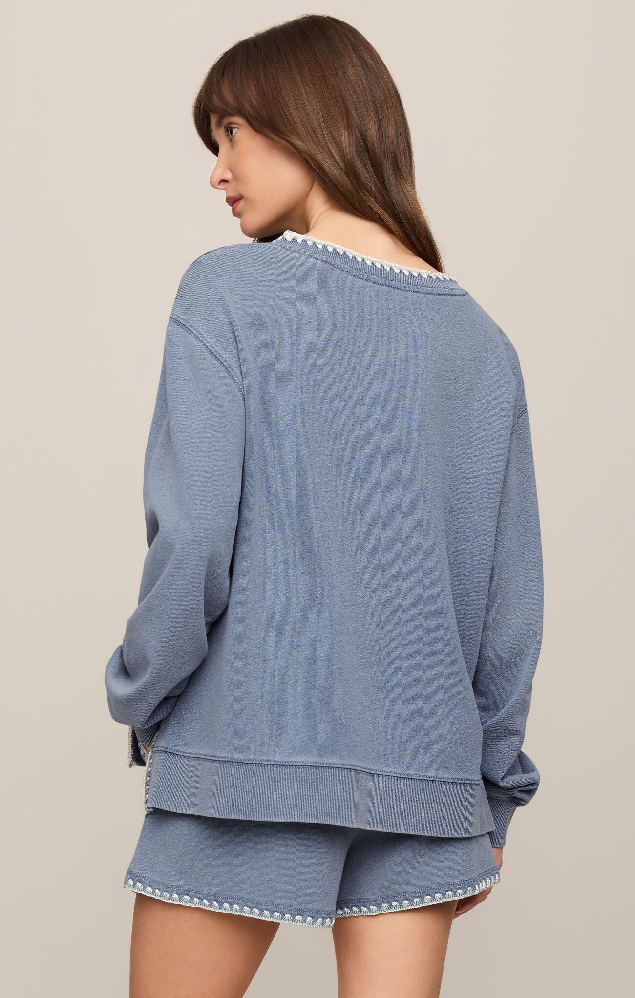Cam Knit Denim Top