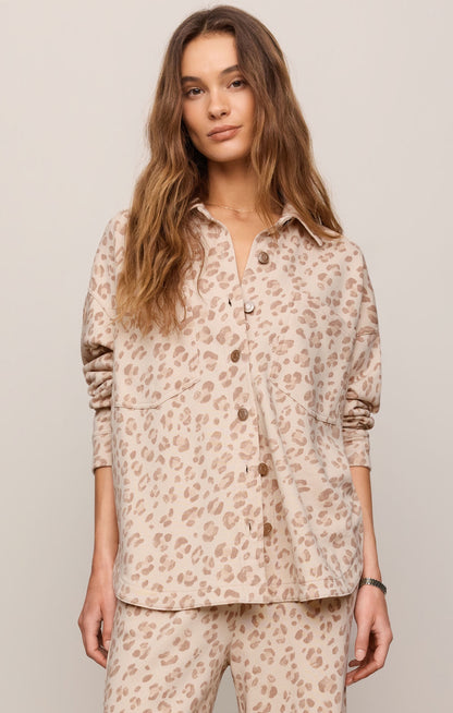 All Day Knit Leopard Jacket