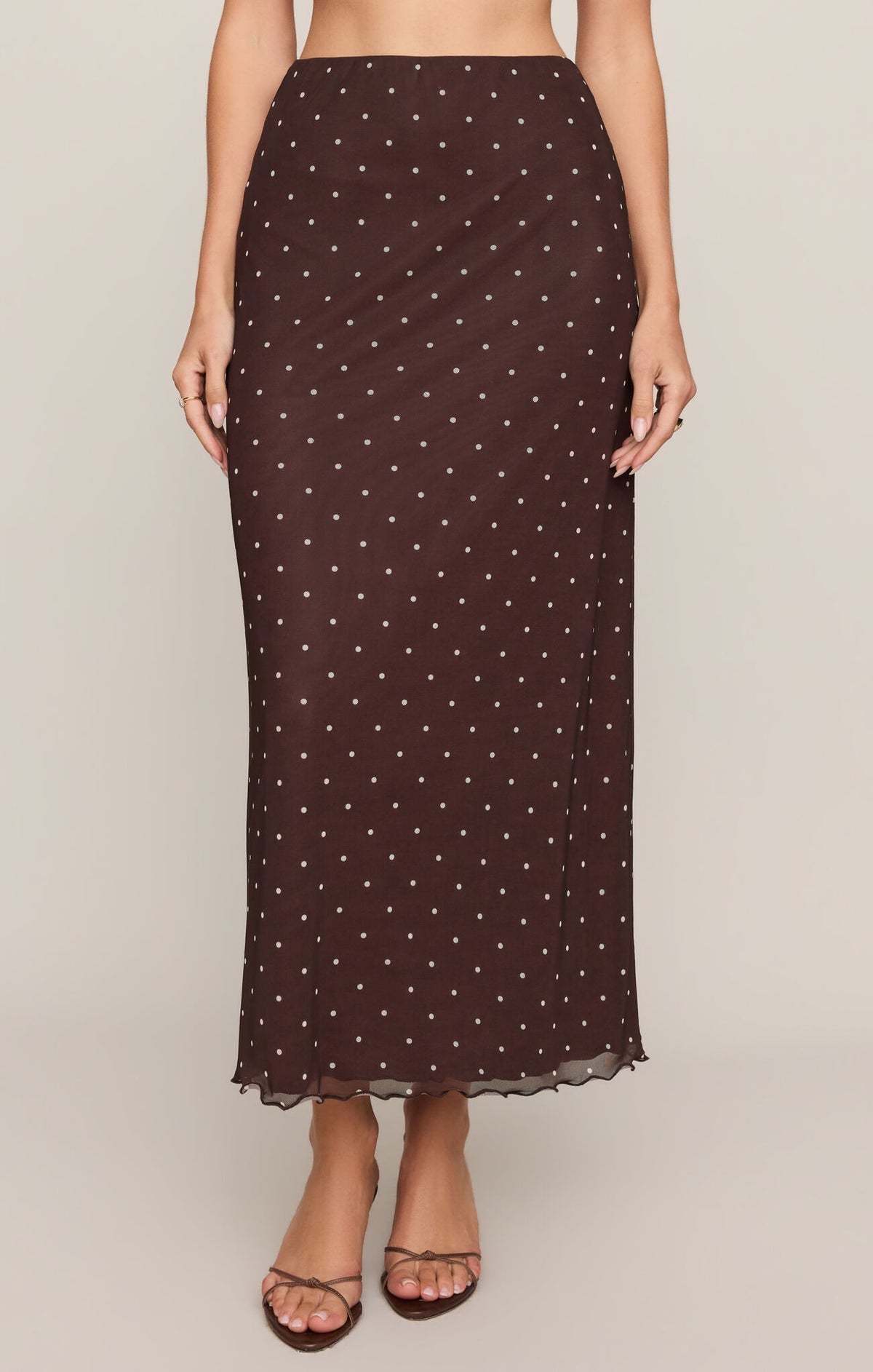 Eda Mesh Midi Skirt