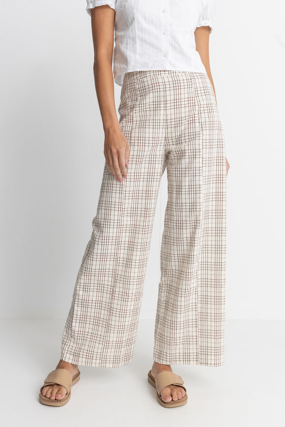 Rumi Check Wide Leg Pant