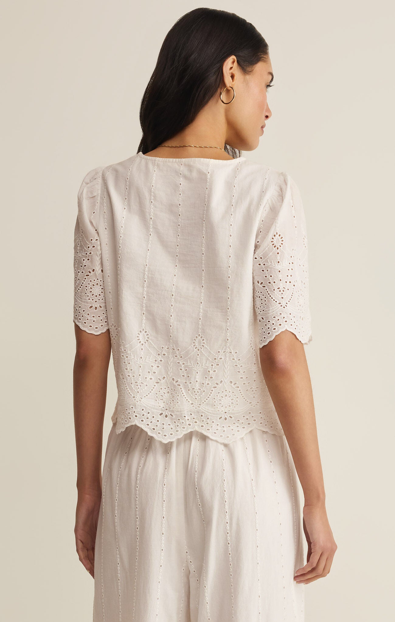 Oceanside Embroidered Top