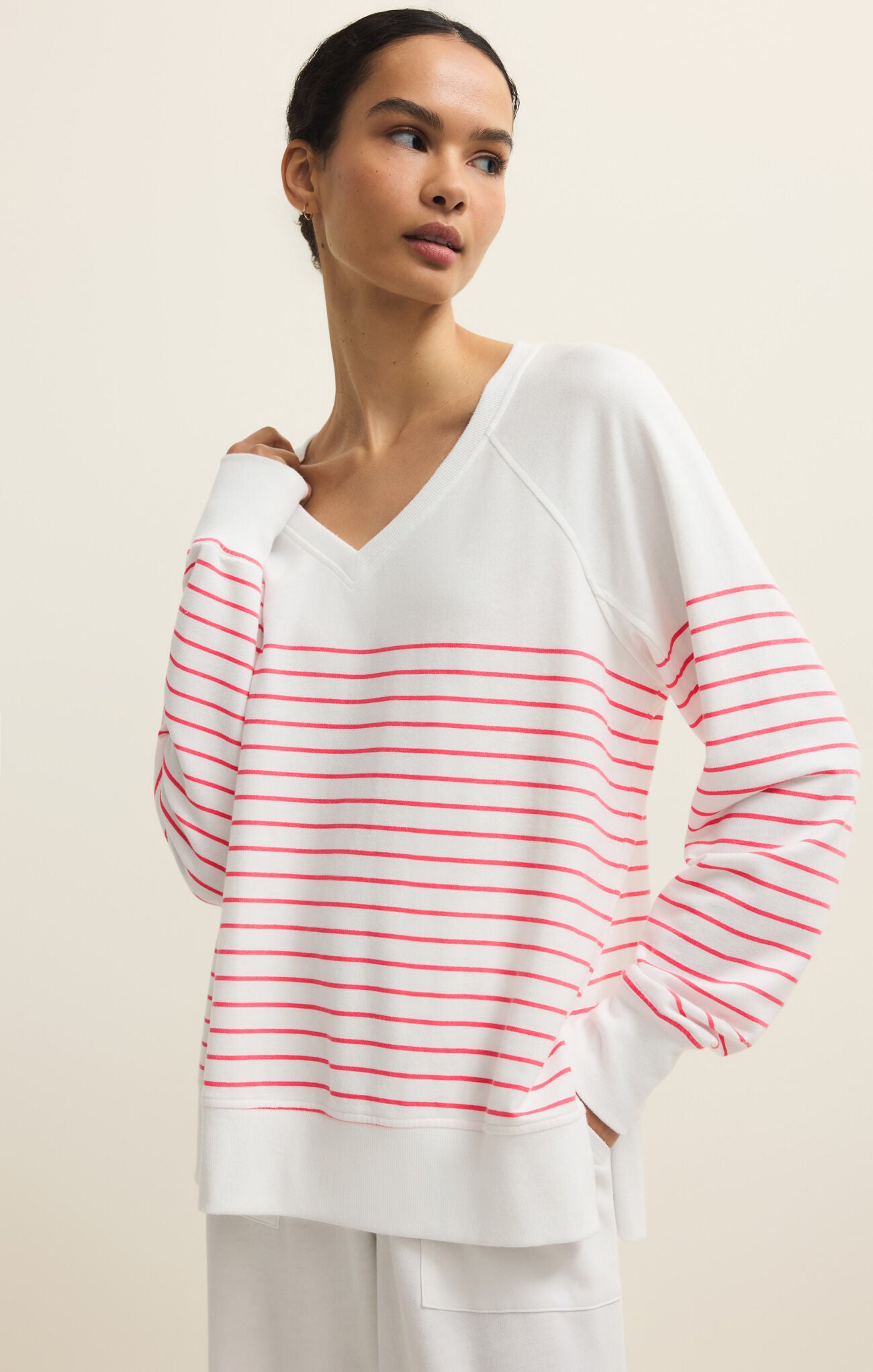 Vneck Striped Weekender