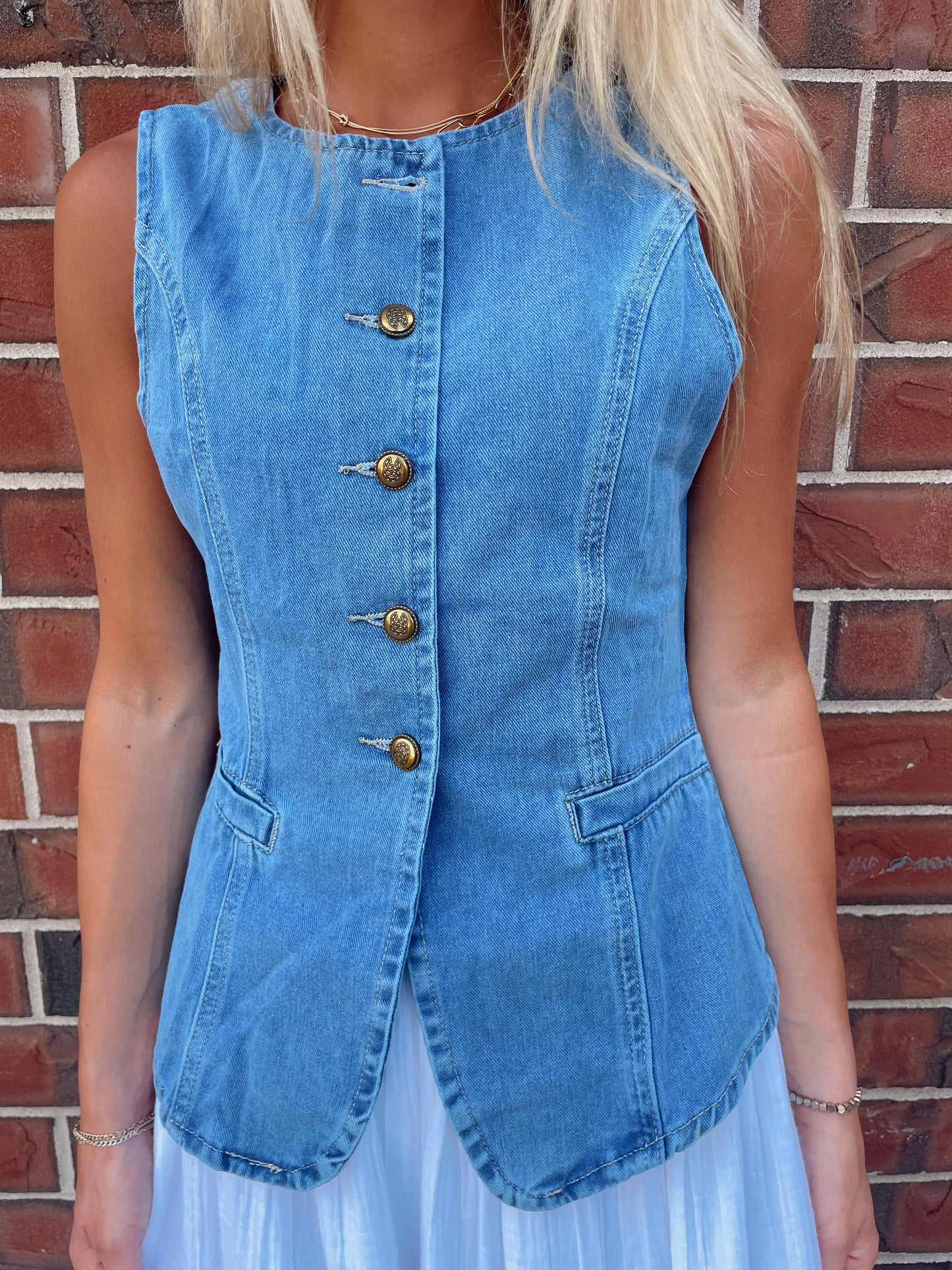 Darla Denim Vest