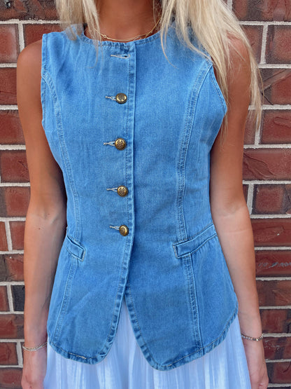 Darla Denim Vest
