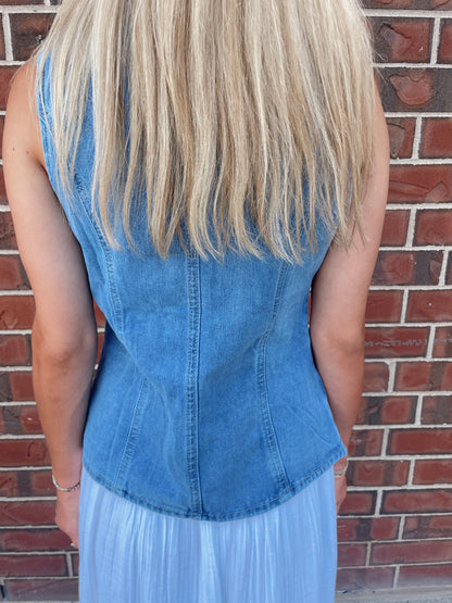 Darla Denim Vest
