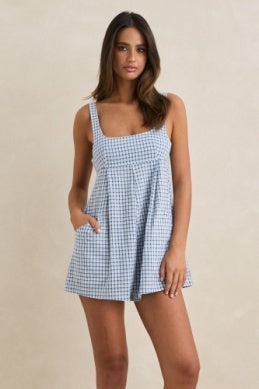 Lola Check Romper
