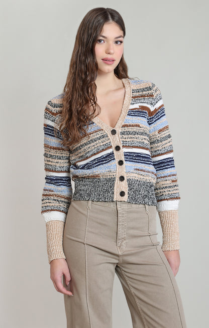 Roman Button Cardi