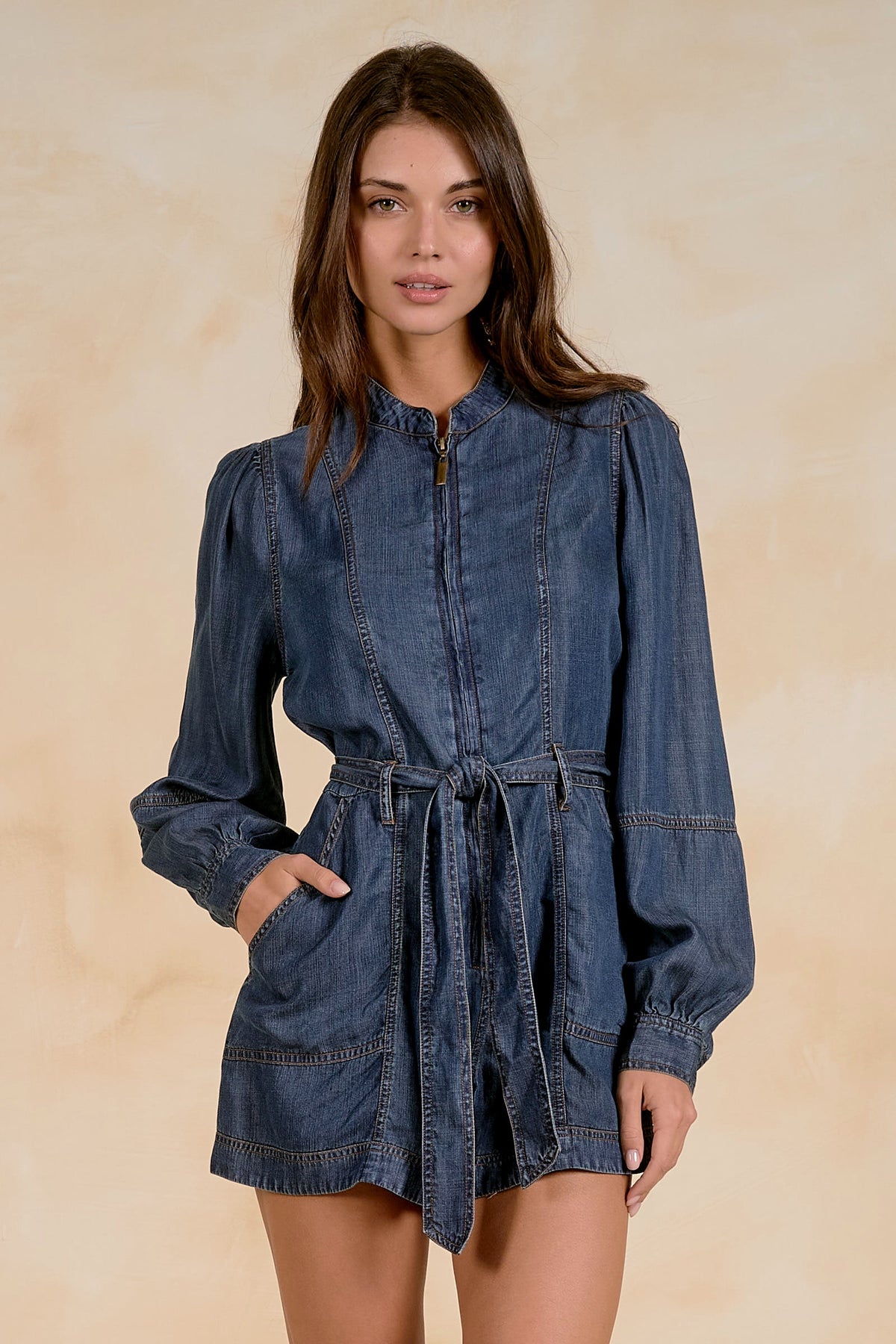 Kenna Denim Romper