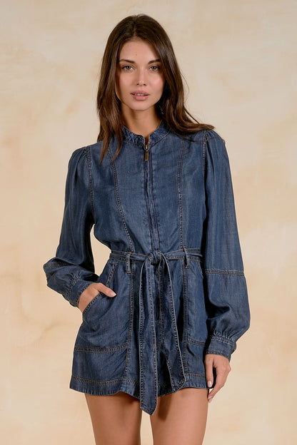 Kenna Denim Romper