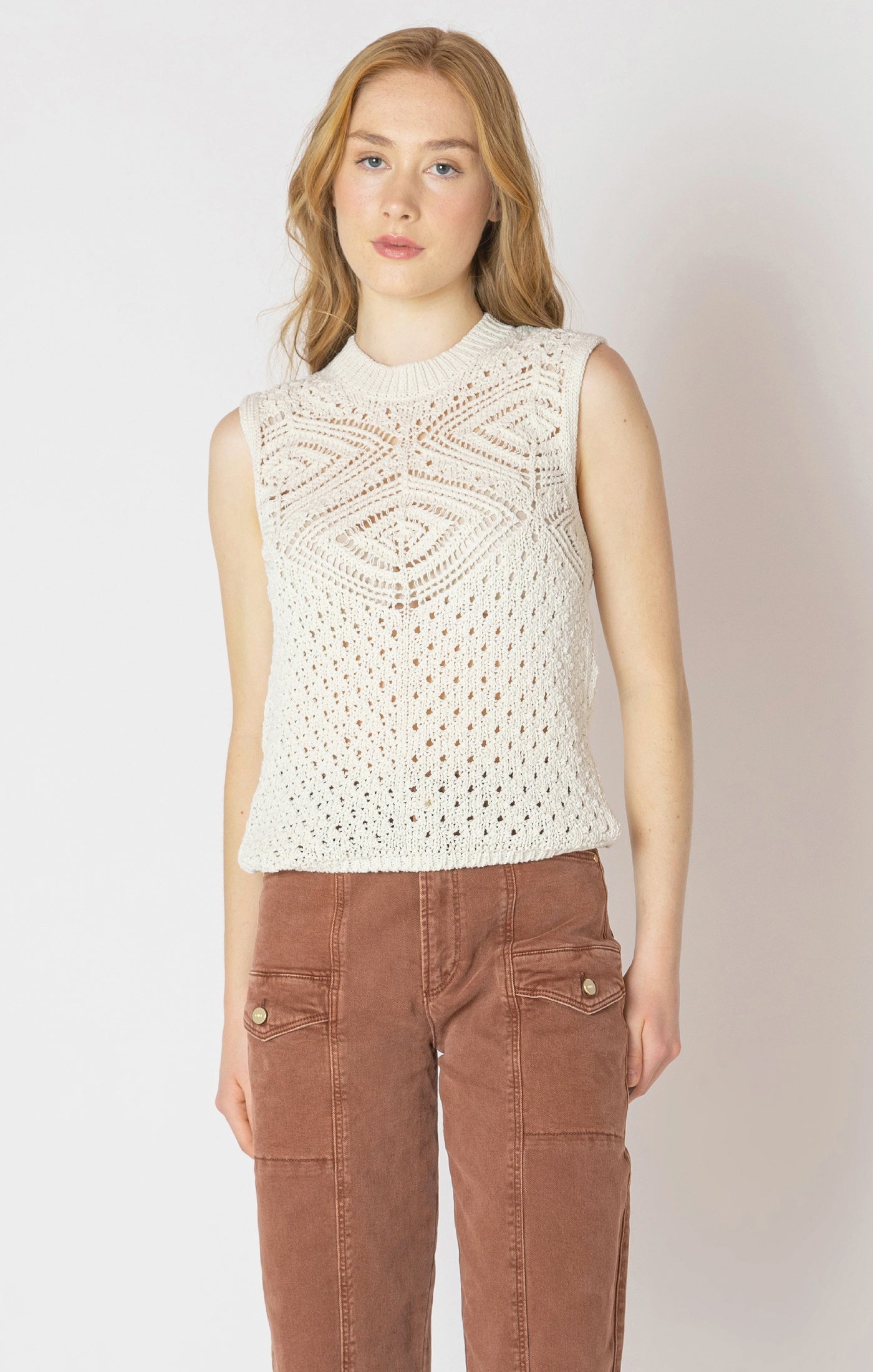 Mill Mill Patterned Pointelle Sweater