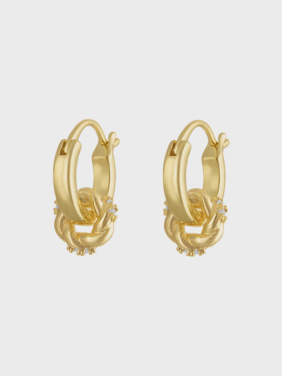 Rondelle Huggie Earring