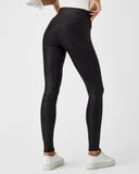 Faux Leather Fleece Lined Legging