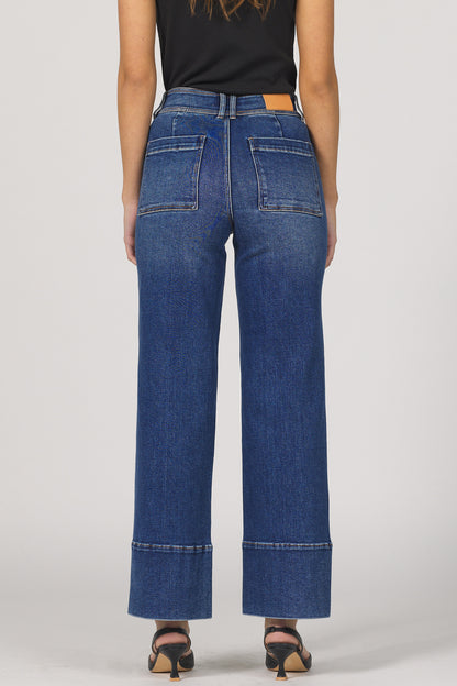 Holly Cuffed Seam Denim