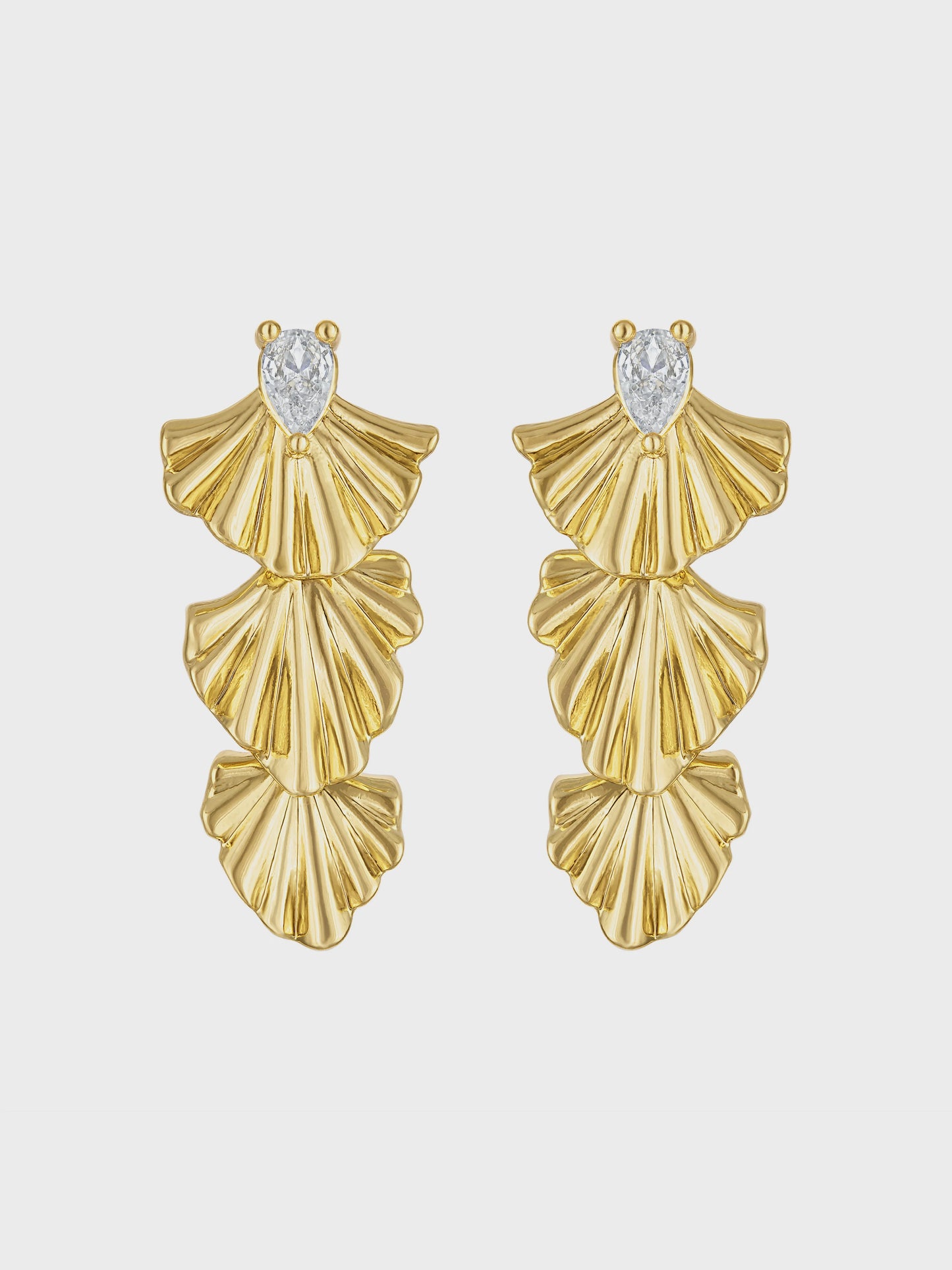 Drew Drop Fan Earring