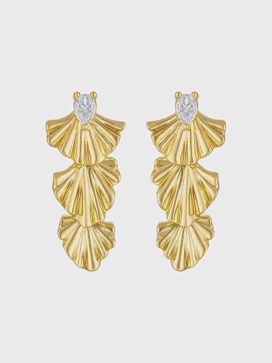 Drew Drop Fan Earring