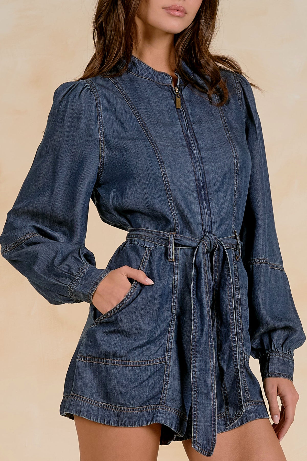 Kenna Denim Romper