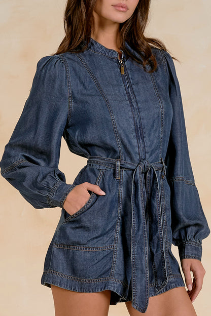 Kenna Denim Romper