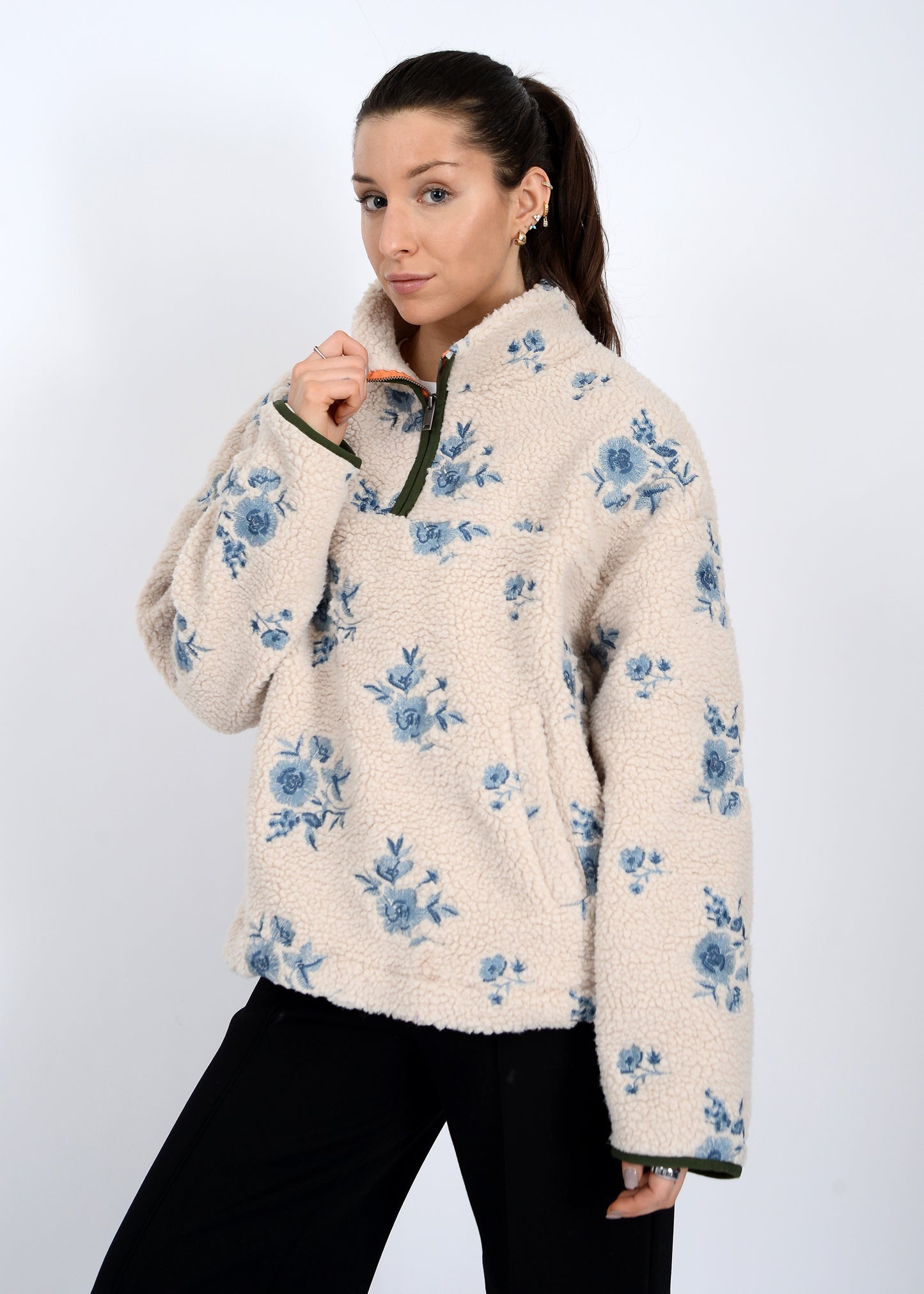 Poppy Mock Neck Jacket