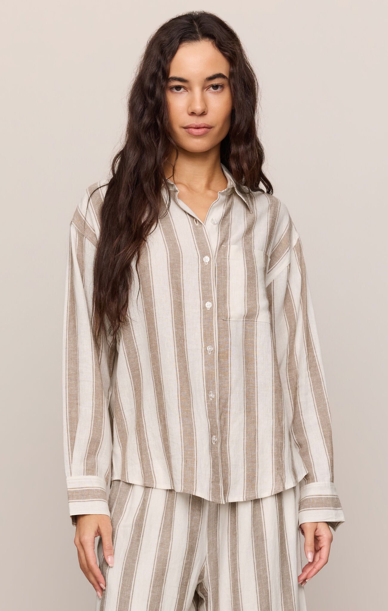 Perfect Striped Button Up