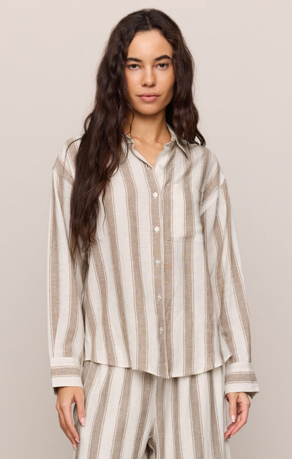Perfect Striped Button Up
