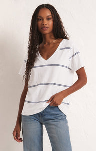 Girlfriend Stripe Vneck