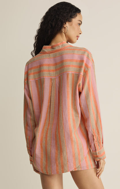 Perfect Striped Button Up