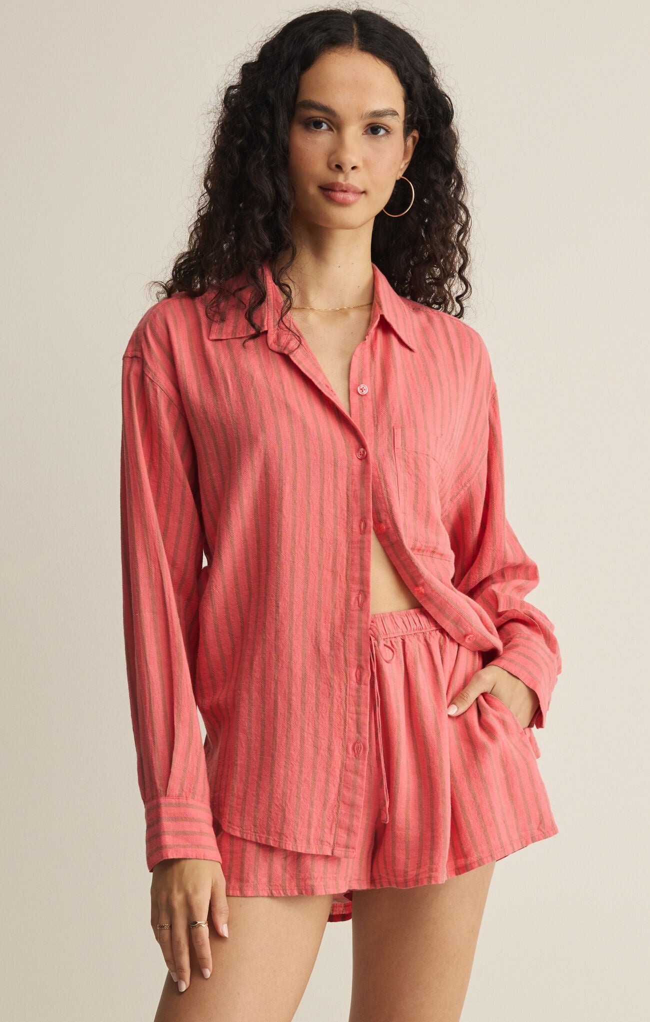 Perfect Striped Button Up