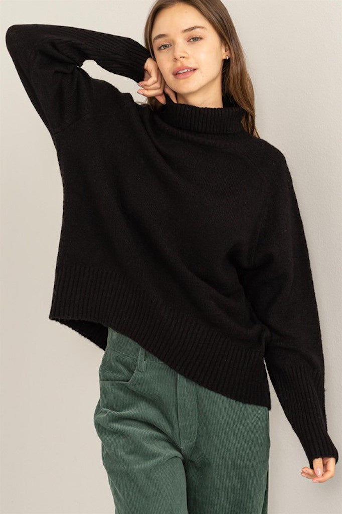 Onyx Turtleneck Sweater