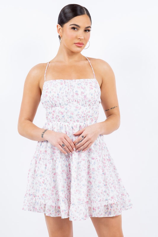 Diana Floral Ruffle Dress