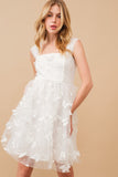 White Butterfly Organza Dress