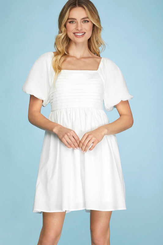 Casablanca Bubble Sleeve Dress