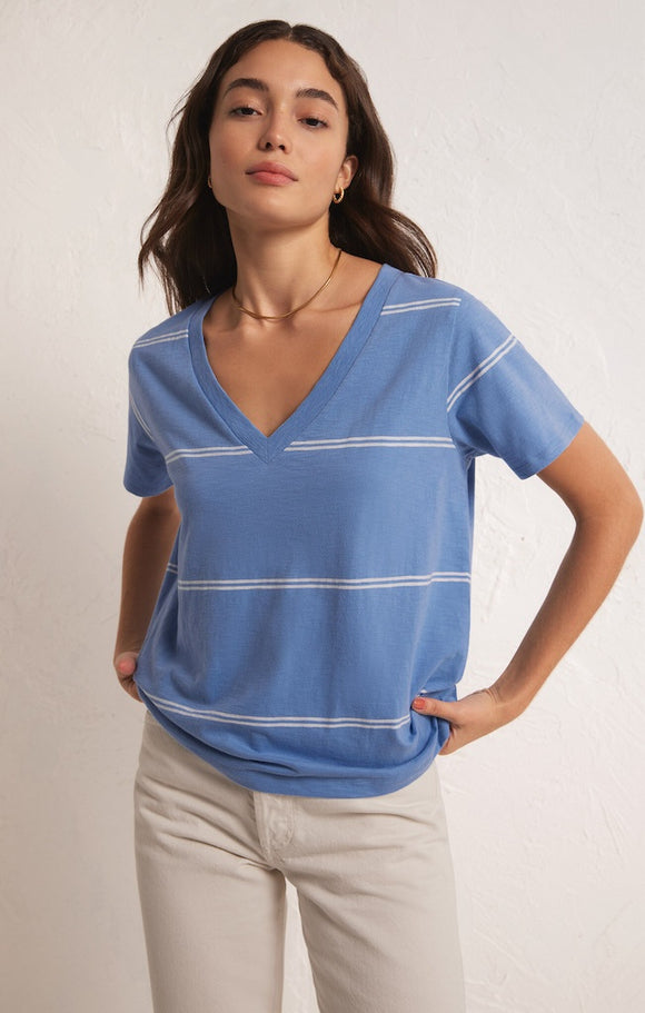 Girlfriend Stripe Vneck