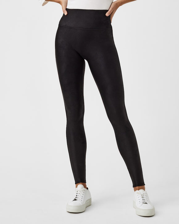 Faux Leather Fleece Lined Legging