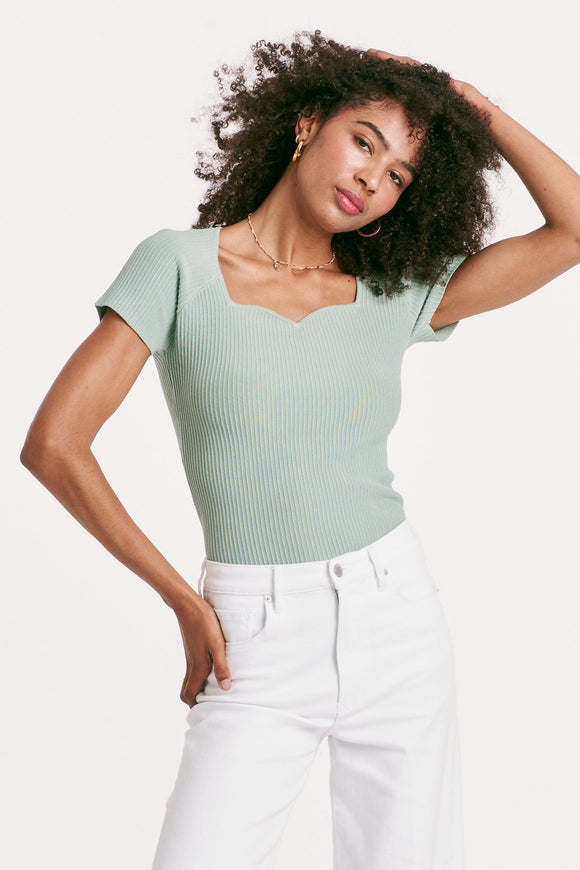 Bria Sweetheart Rib Top